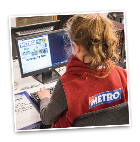 Web banner square metro
